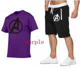 2019 Summer Hot Sale Men's Sets T Shirts+shorts Two Pieces Sets Casual Tracksuit new Male Casual Tshirt Fitness trousers men Set