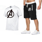 2019 Summer Hot Sale Men's Sets T Shirts+shorts Two Pieces Sets Casual Tracksuit new Male Casual Tshirt Fitness trousers men Set