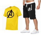 2019 Summer Hot Sale Men's Sets T Shirts+shorts Two Pieces Sets Casual Tracksuit new Male Casual Tshirt Fitness trousers men Set