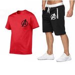 2019 Summer Hot Sale Men's Sets T Shirts+shorts Two Pieces Sets Casual Tracksuit new Male Casual Tshirt Fitness trousers men Set