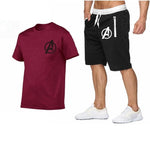 2019 Summer Hot Sale Men's Sets T Shirts+shorts Two Pieces Sets Casual Tracksuit new Male Casual Tshirt Fitness trousers men Set