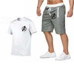 2019 Summer Hot Sale Men's Sets T Shirts+shorts Two Pieces Sets Casual Tracksuit new Male Casual Tshirt Fitness trousers men Set