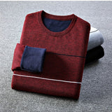 2020 winter spring Casual Men's Sweater O-Neck Striped Slim Fit Knittwear Mens Sweaters Pullovers M-3XL