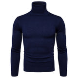 FAVOCENT Winter Warm Turtleneck Sweater Men Fashion Solid Knitted Mens Sweaters 2018 Casual Male Double Collar Slim Fit Pullover